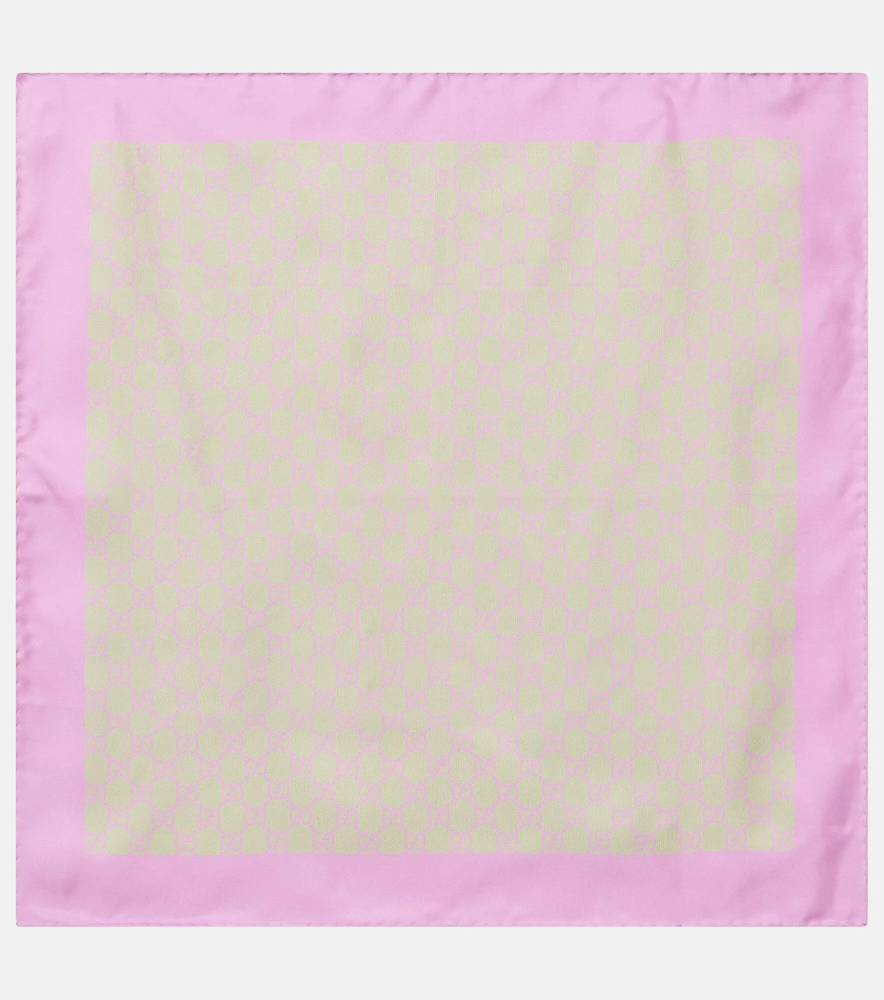 GG silk twill scarf - 1
