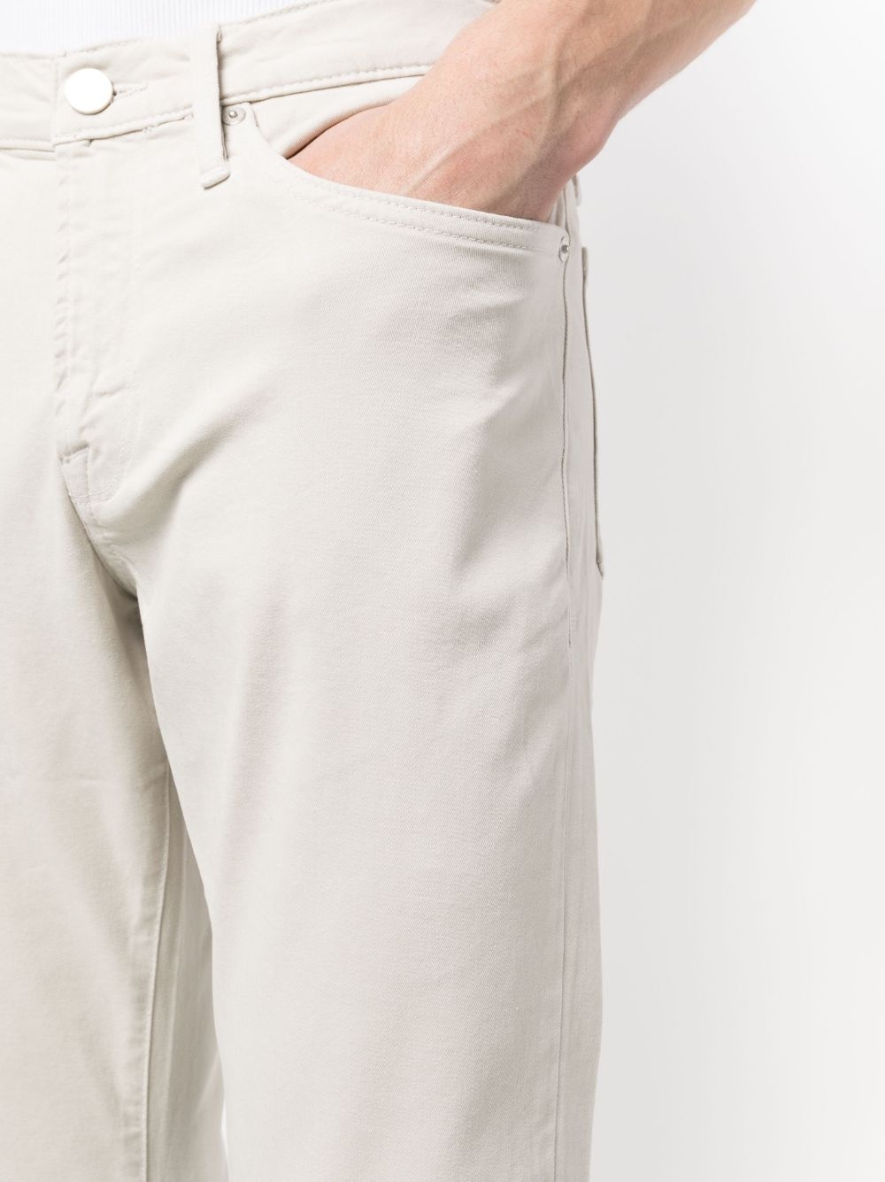 straight-leg chino trousers - 5