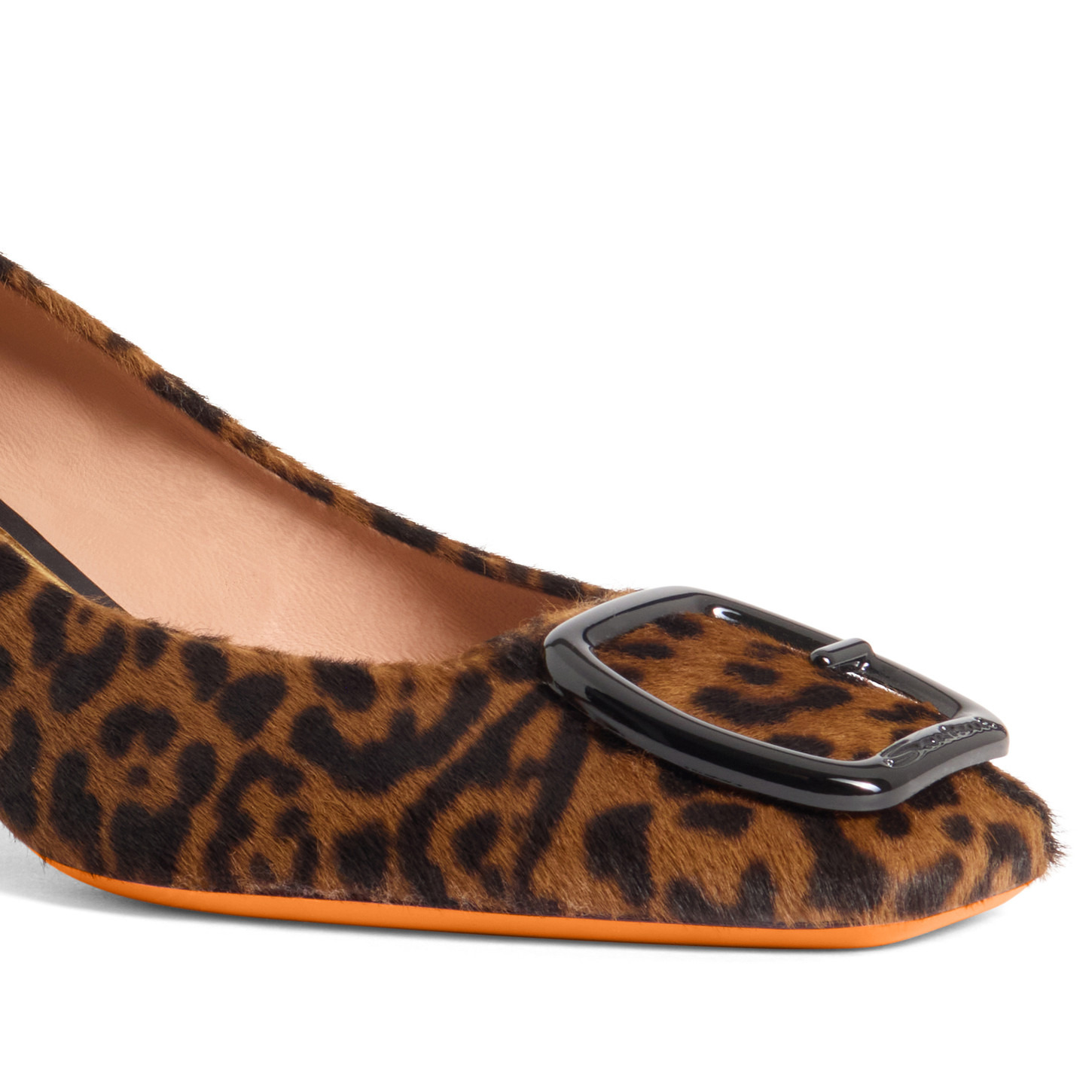 Women's animal-print cavallino mid-heel pump - 5