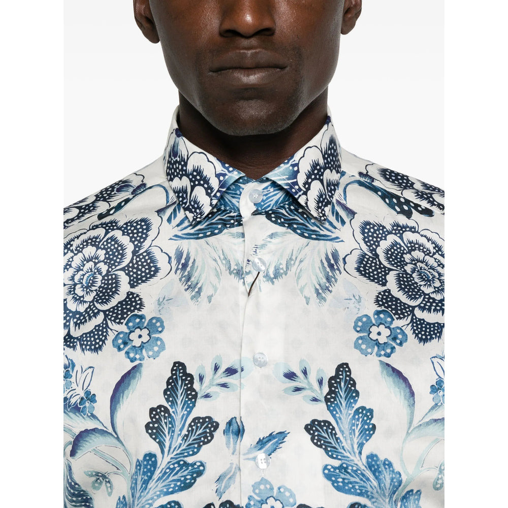 Etro Blue Shirts Men - 2