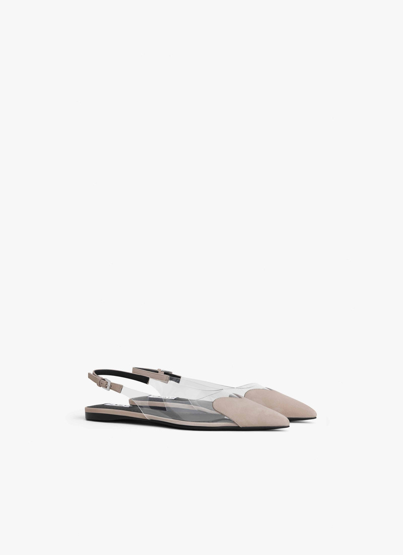 Alaïa FLAT SLINGBACKS LE CŒUR IN SUEDE outlook