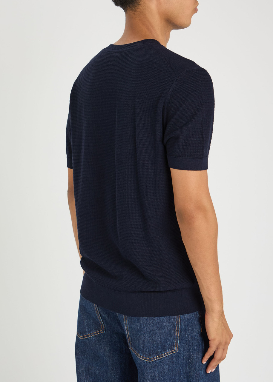 Boss Fine-knit Cotton-blend T-shirt - 3