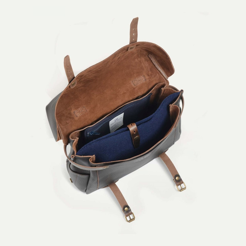 HEROES ECLAIR BAG - BROWN LEATHER MOTORCYCLE BAG 6