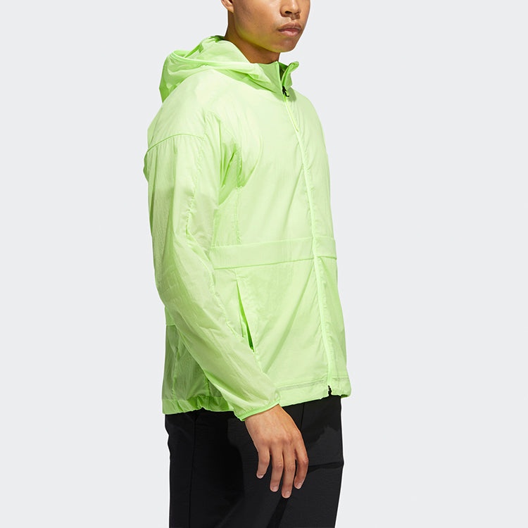 Men's adidas Sports Stylish Hooded Jacket Green FT2780 - 6