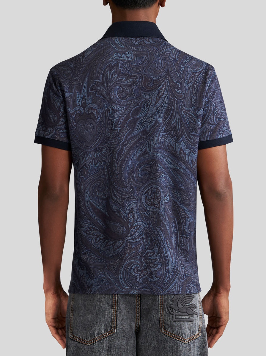 PAISLEY POLO SHIRT WITH LOGO - 4