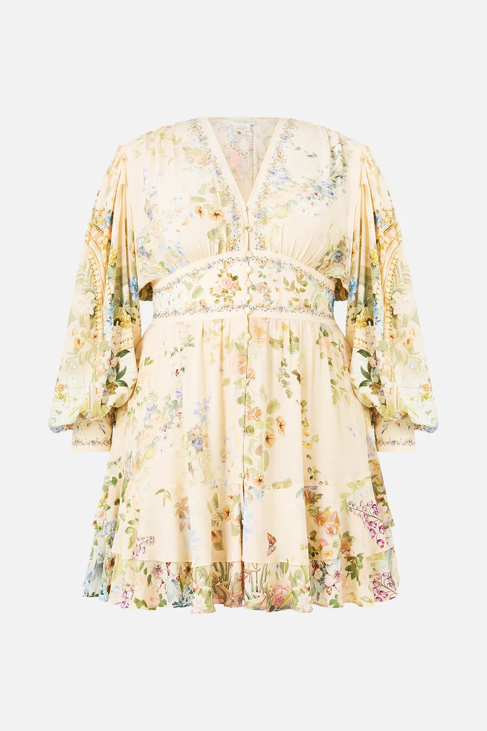 BUTTON FRONT FRILL DRESS MIDSUMMER MASTERPIECE - 1