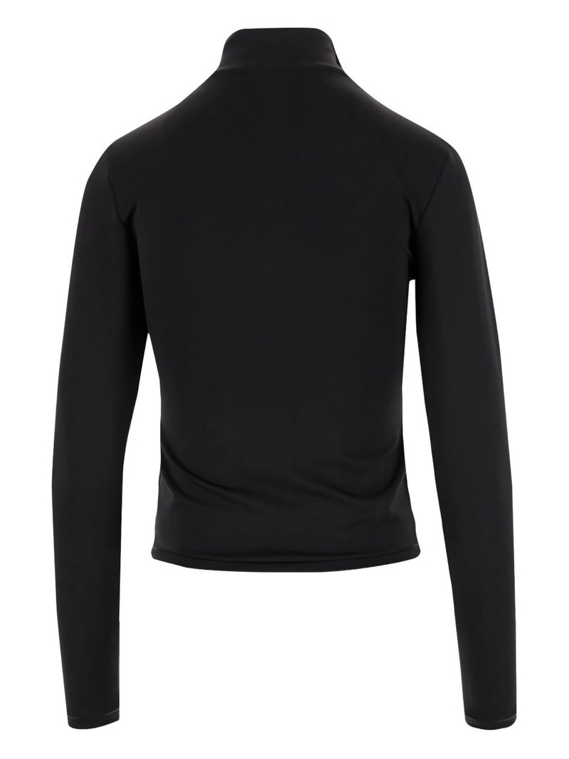 PINKO high-neck half-zip sweatshirt outlook