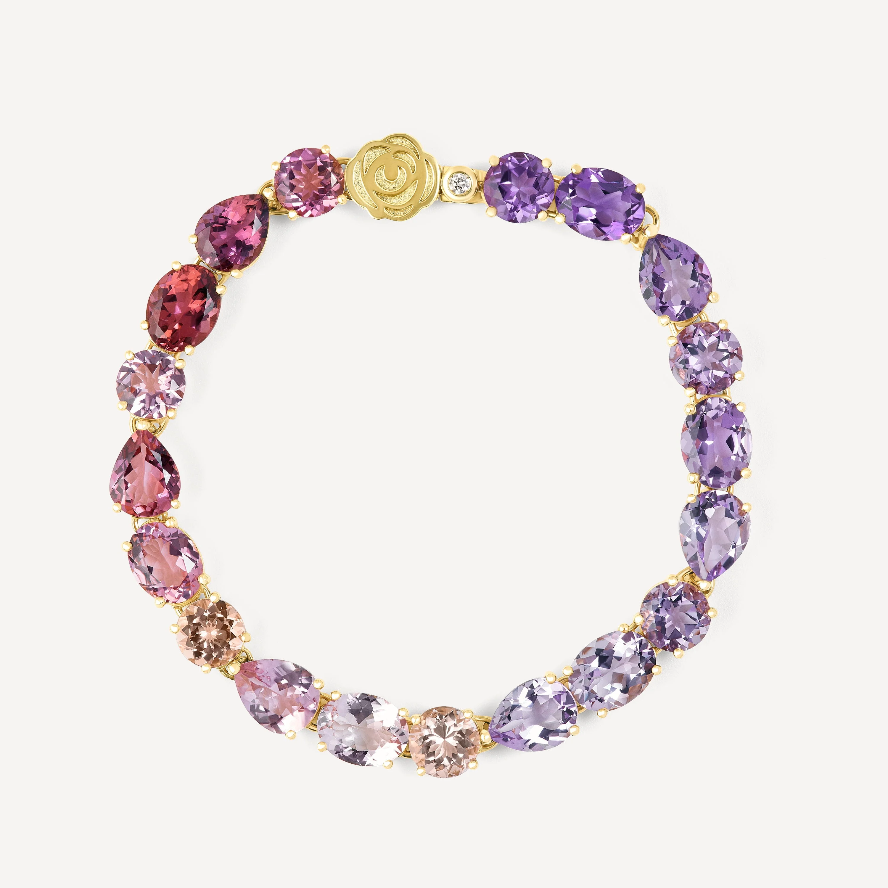 Gold bracelet, with morganite, tourmaline, amethyst and diamond TOUS ATELIER - 1