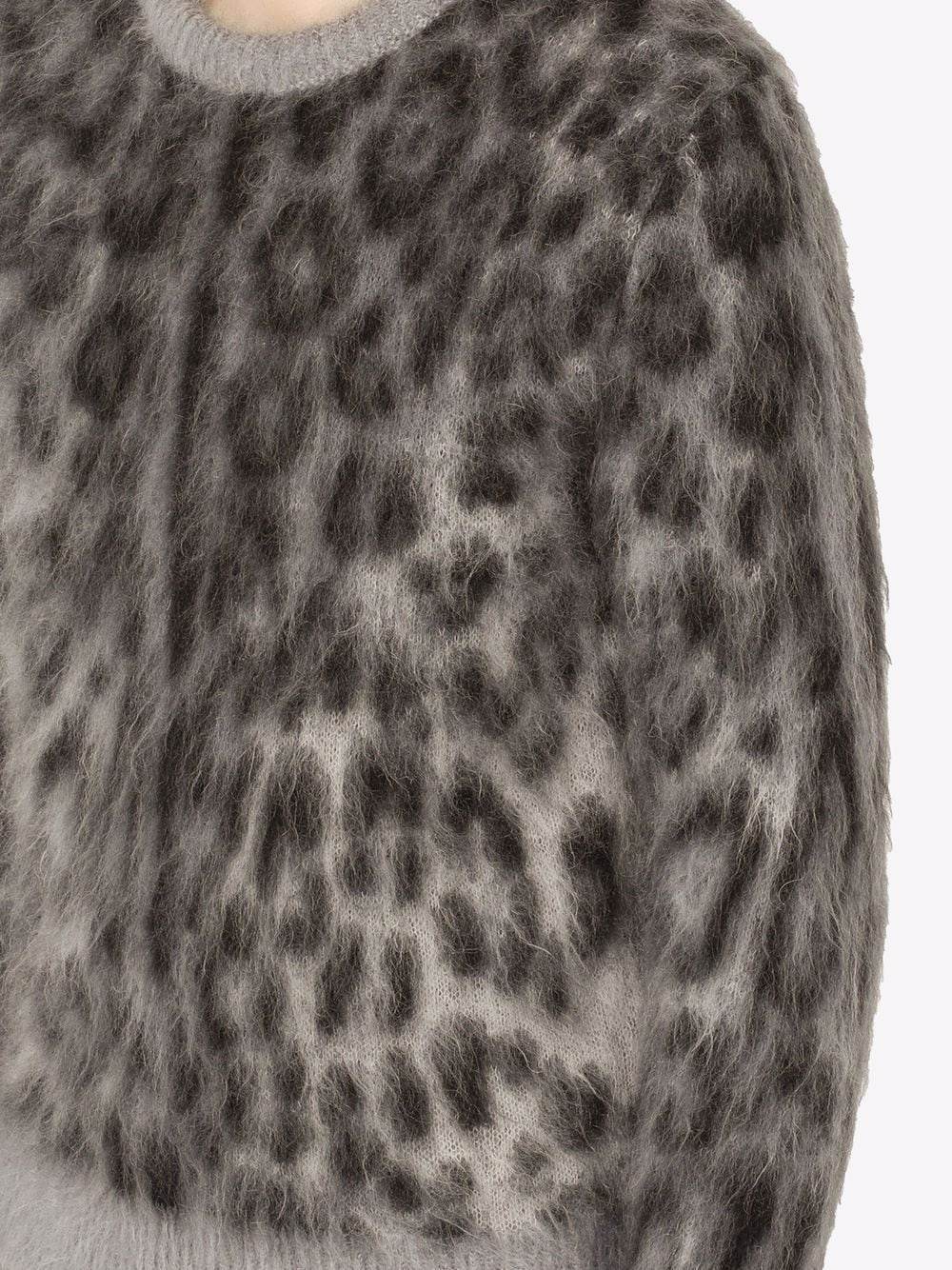 leopard-print mohair-wool jumper - 5