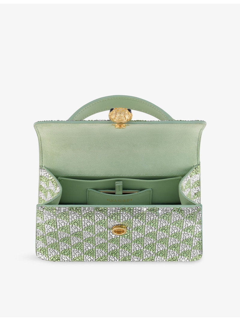 Serpenti Forever suede top-handle bag 5