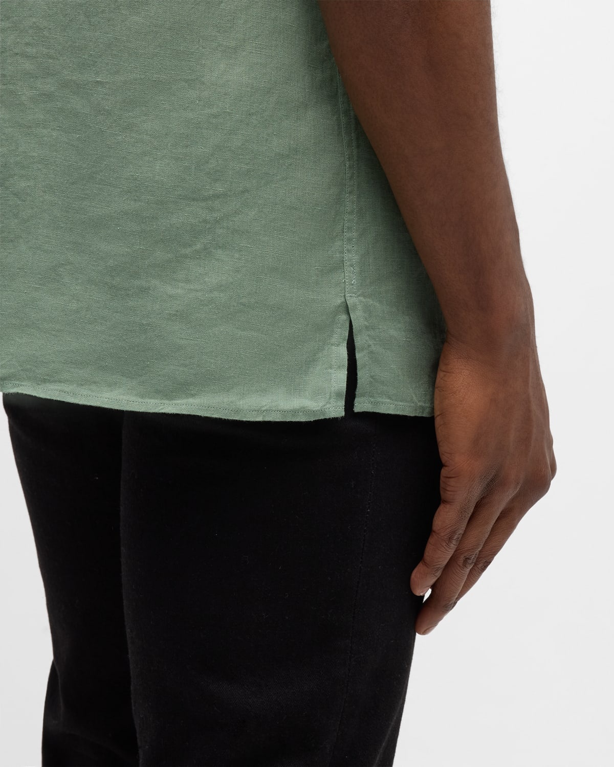 Men's Linen Short-Sleeve Shirt - 7