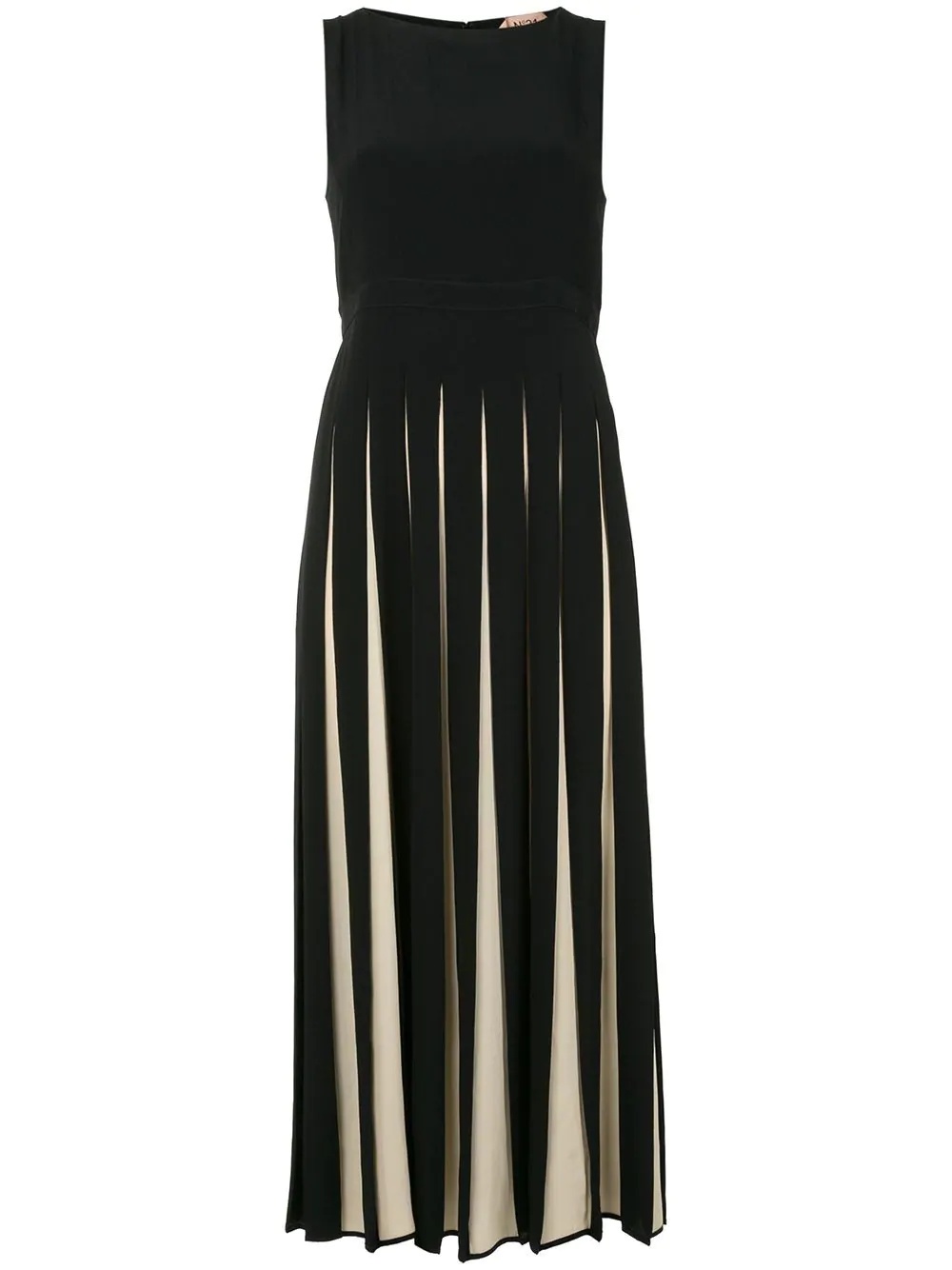 pleated midi dress - 1