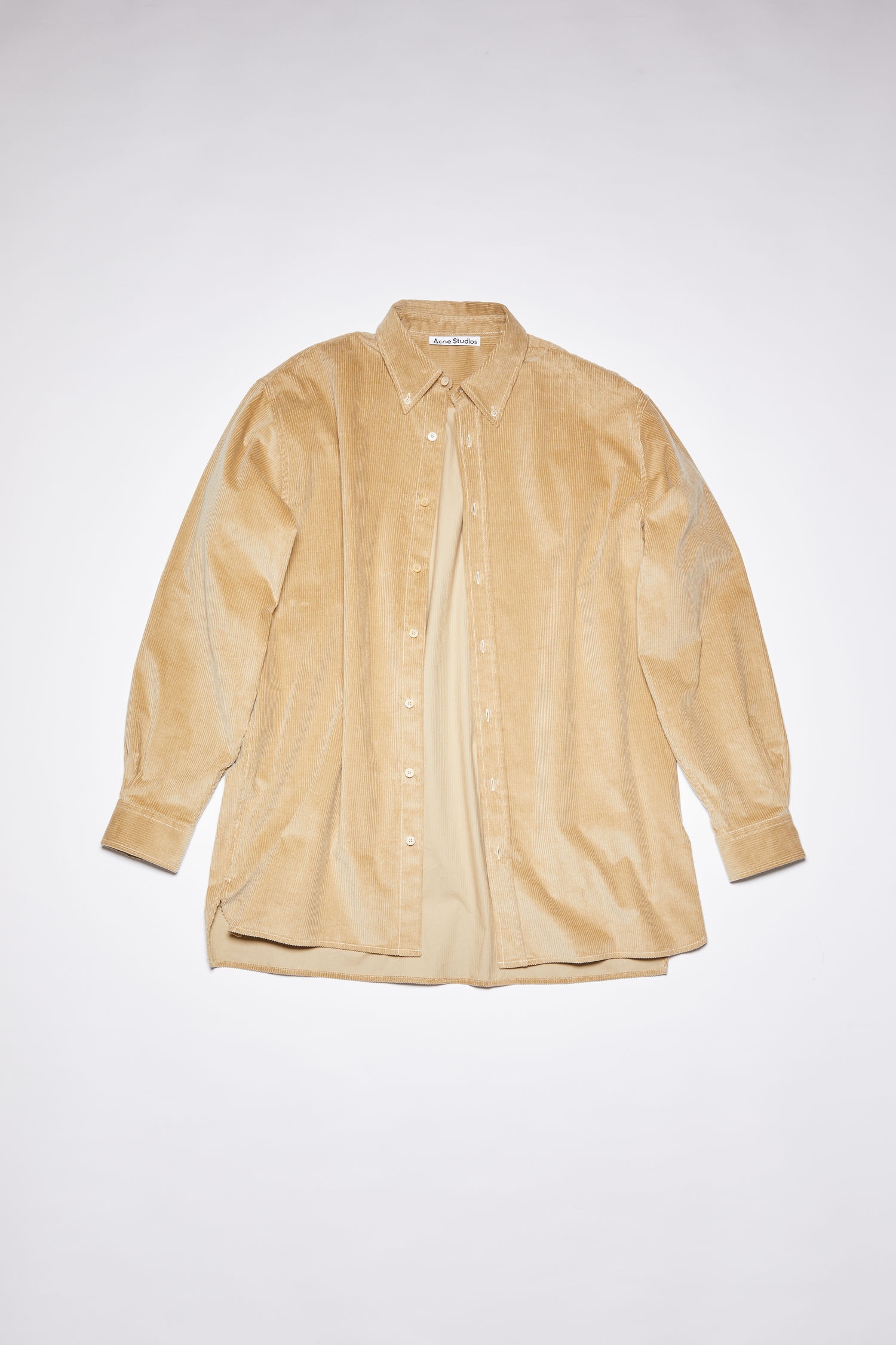 Corduroy shirt - Clay beige - 1