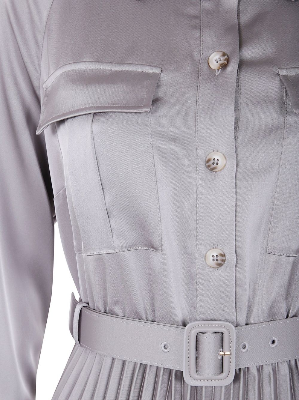 pleated shirt dress - 3