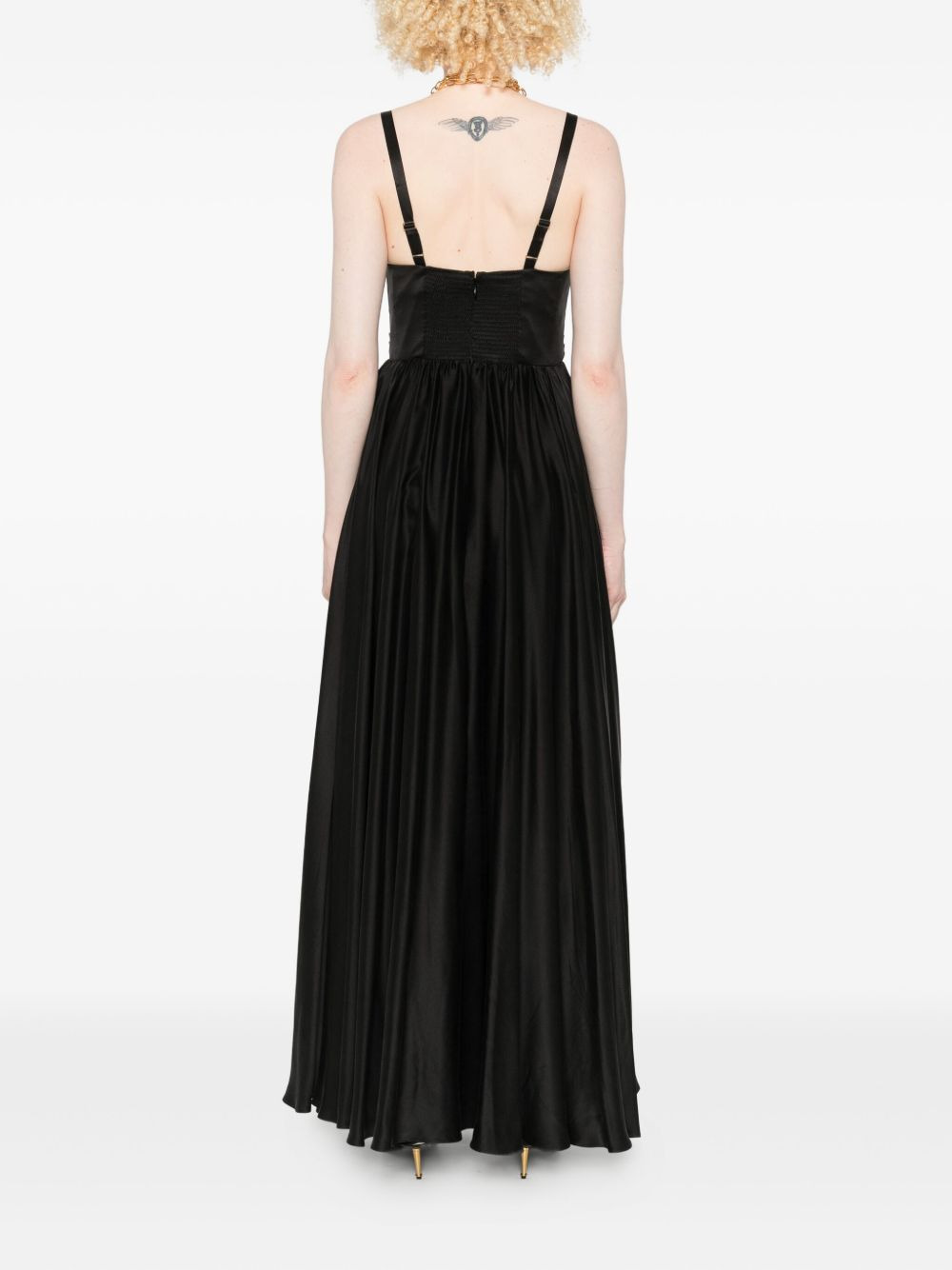 V-neck midi dress - 4