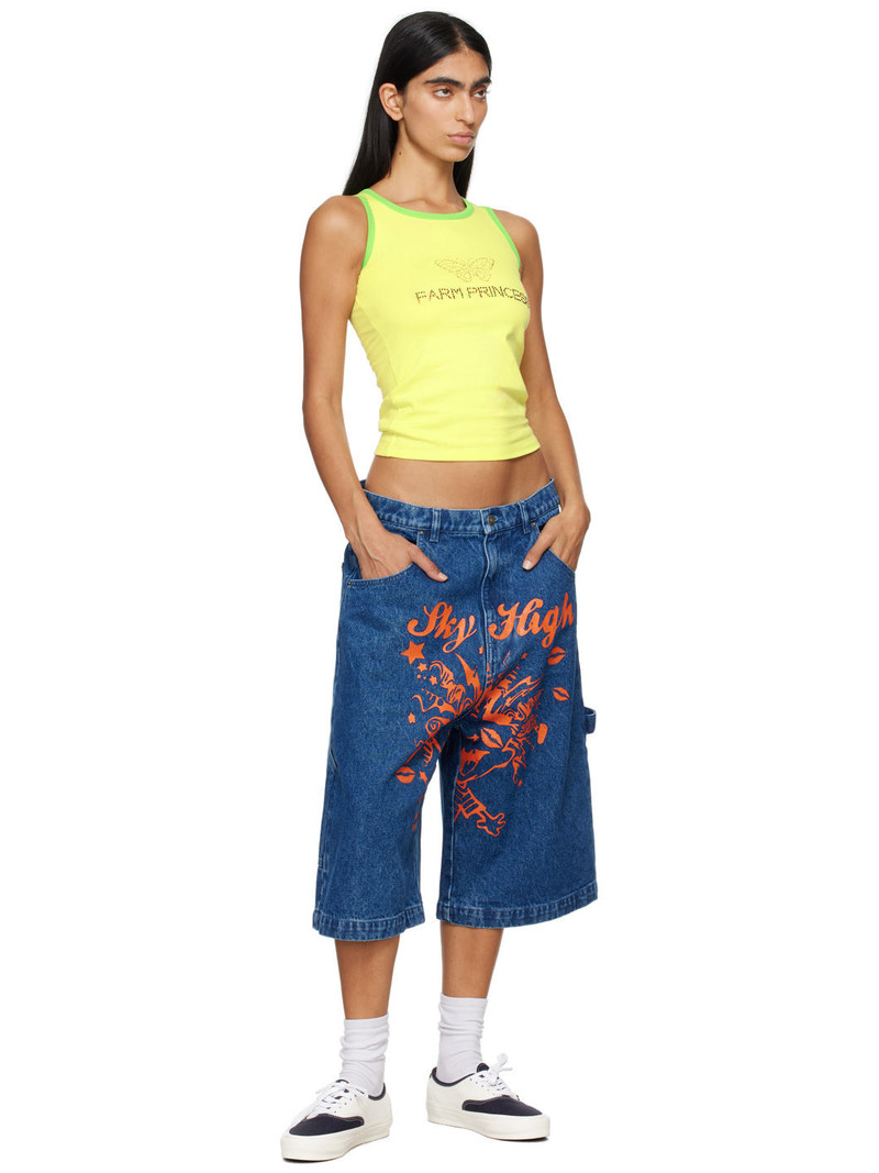 SKY HIGH FARM WORKWEAR Yellow 'Farm Princess' Tank Top outlook