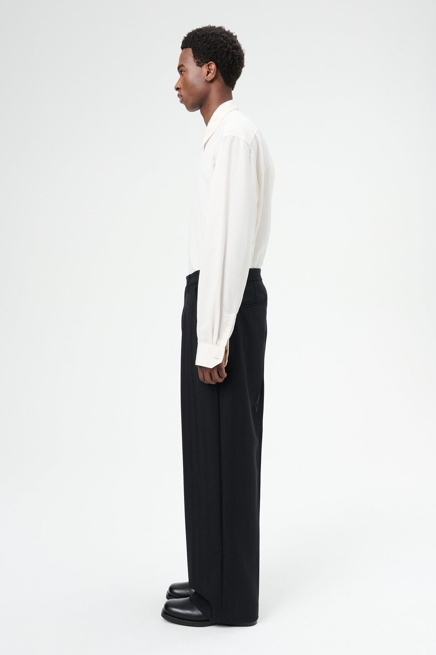 Sailor Trouser Maitre D Black Wool - 3