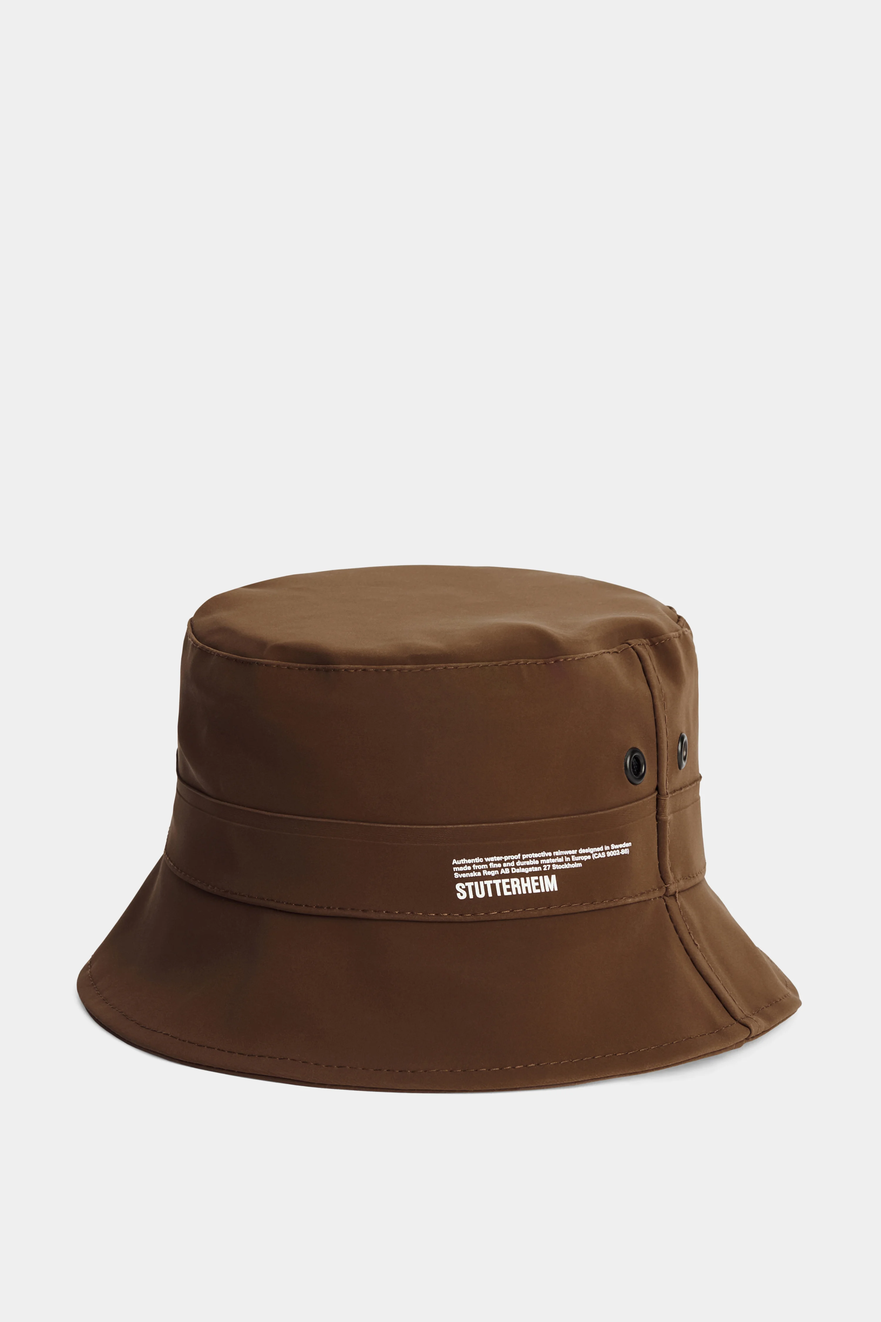 Beckholmen Matte Bucket Hat Dark Brown - 1