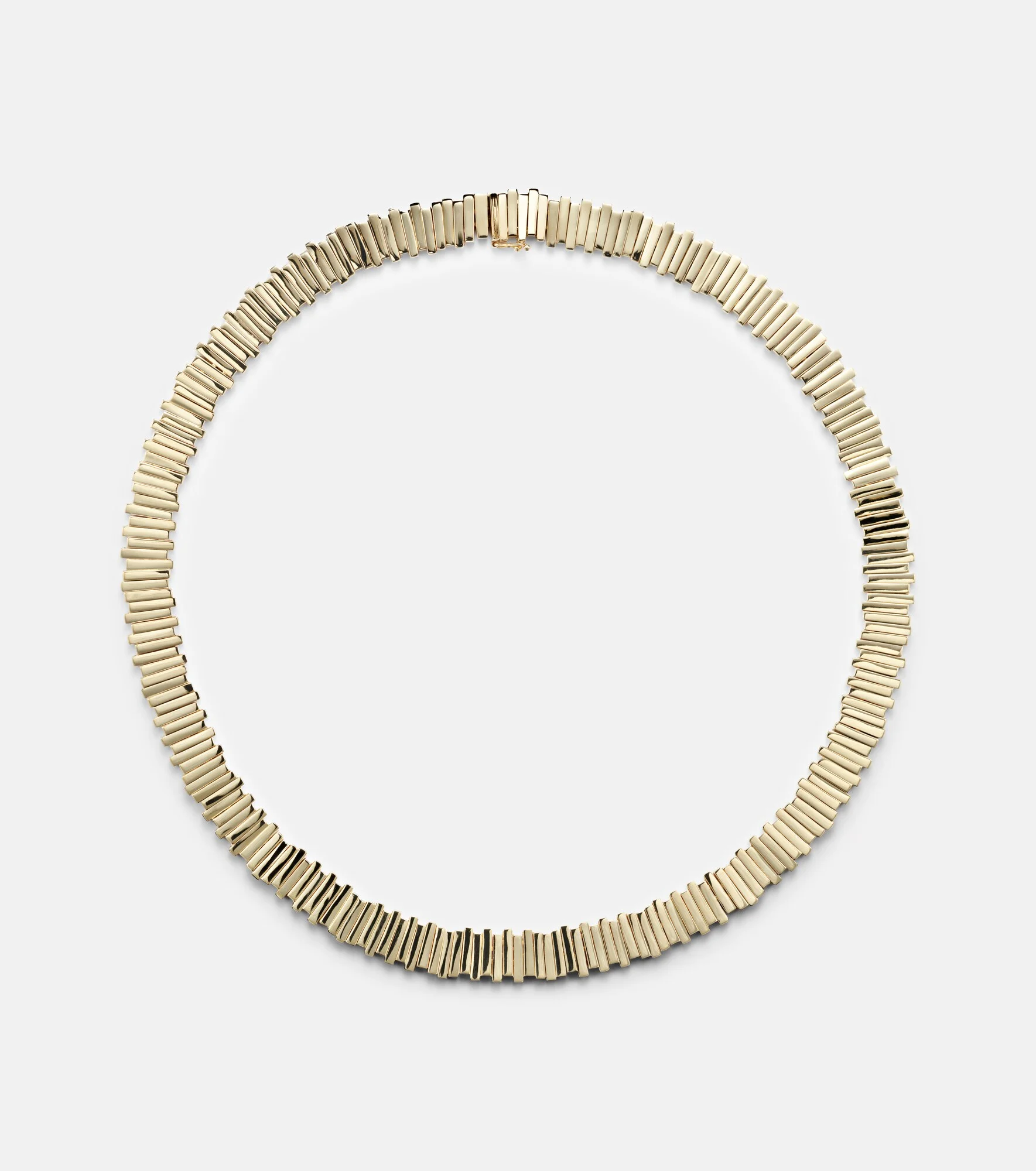 18kt gold tennis necklace - 1