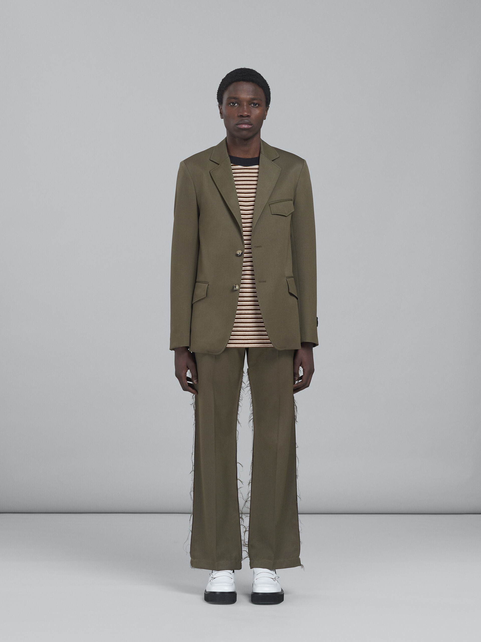 WOOL GABARDINE BLAZER - 2