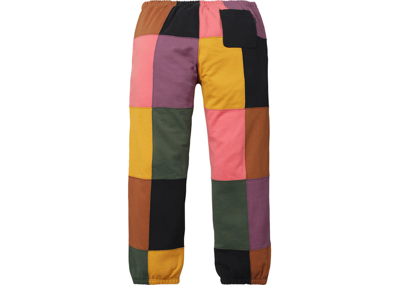 Supreme Supreme Patchwork Sweatpant Black outlook