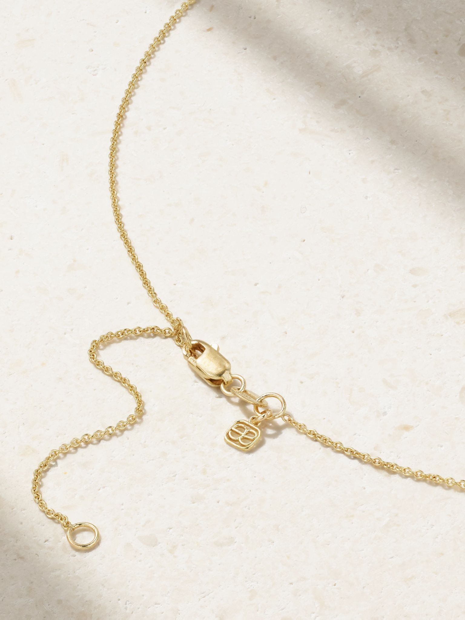 14-karat gold, turquoise and diamond necklace Gold - 3