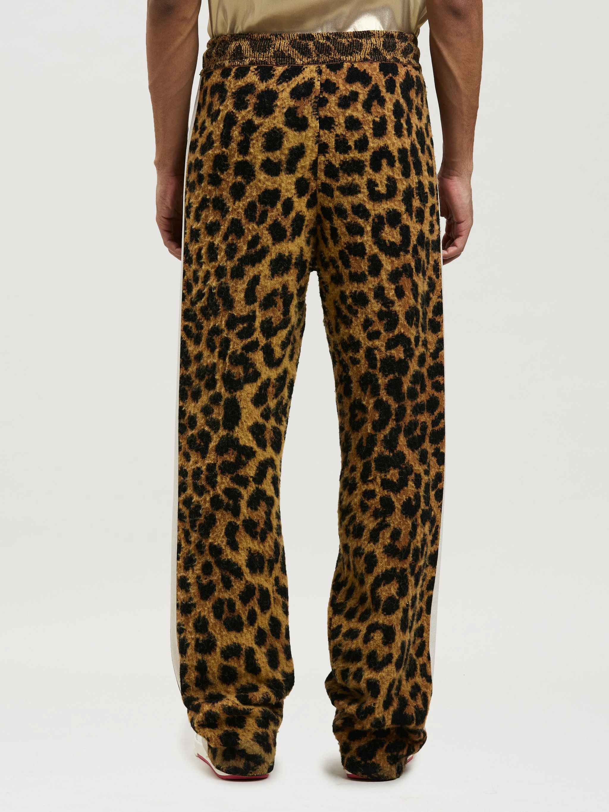 ANIMALIER BRUSHED KNIT PANTS - 5