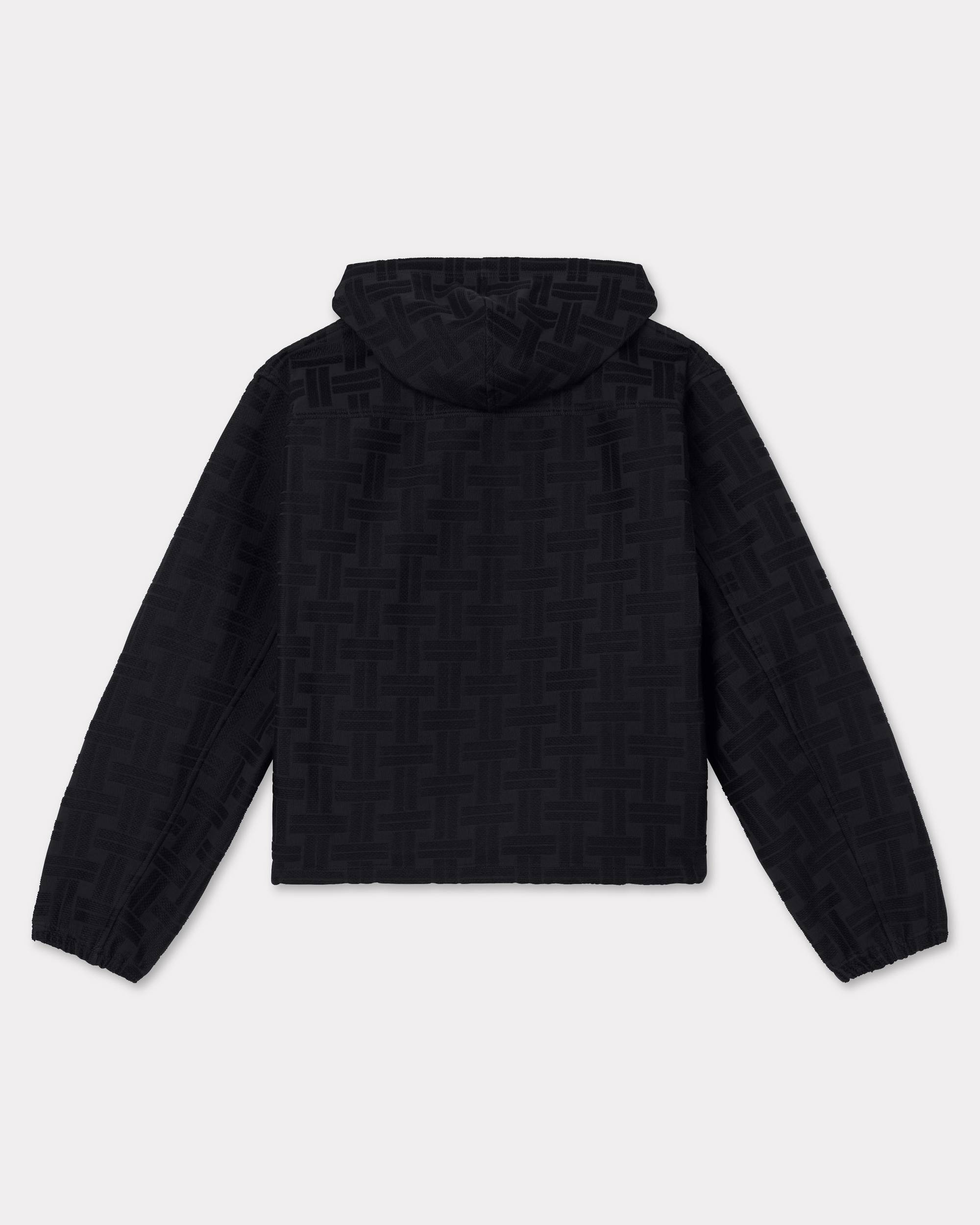 'KENZO Weave' hooded overshirt in cotton jacquard - 2