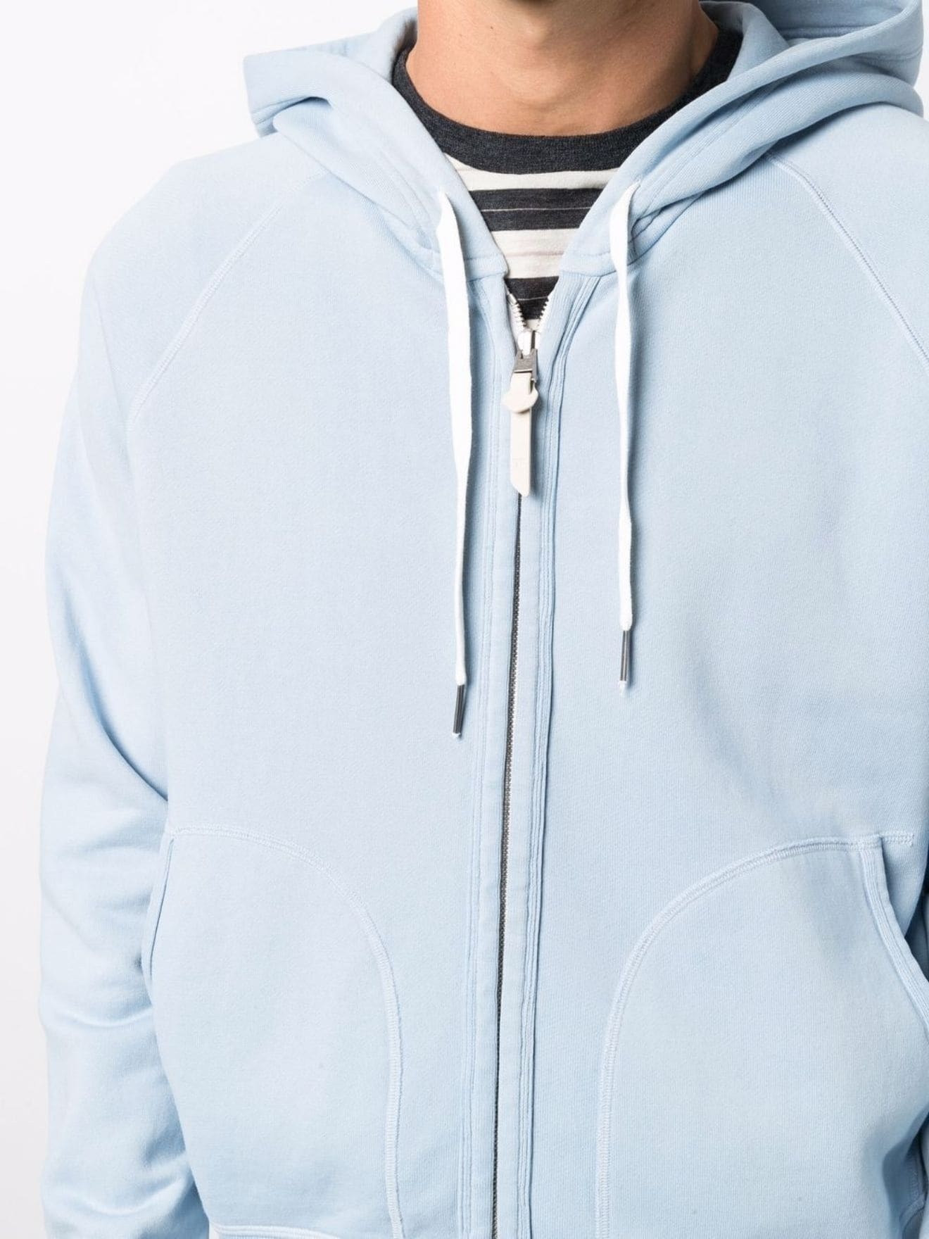 long-sleeved zipped-up hoodie - 5