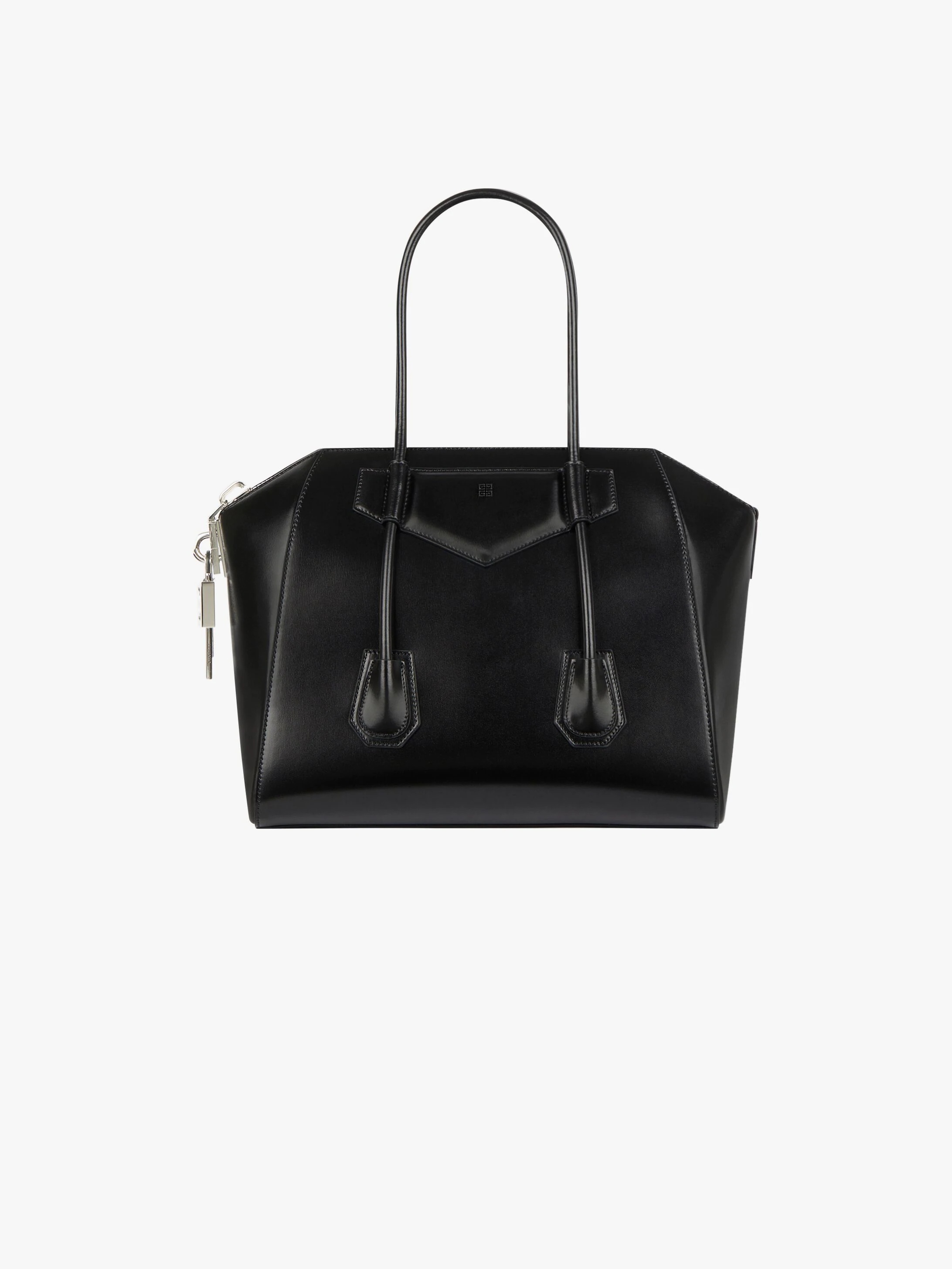 MEDIUM ANTIGONA LOCK BAG IN BOX LEATHER - 1