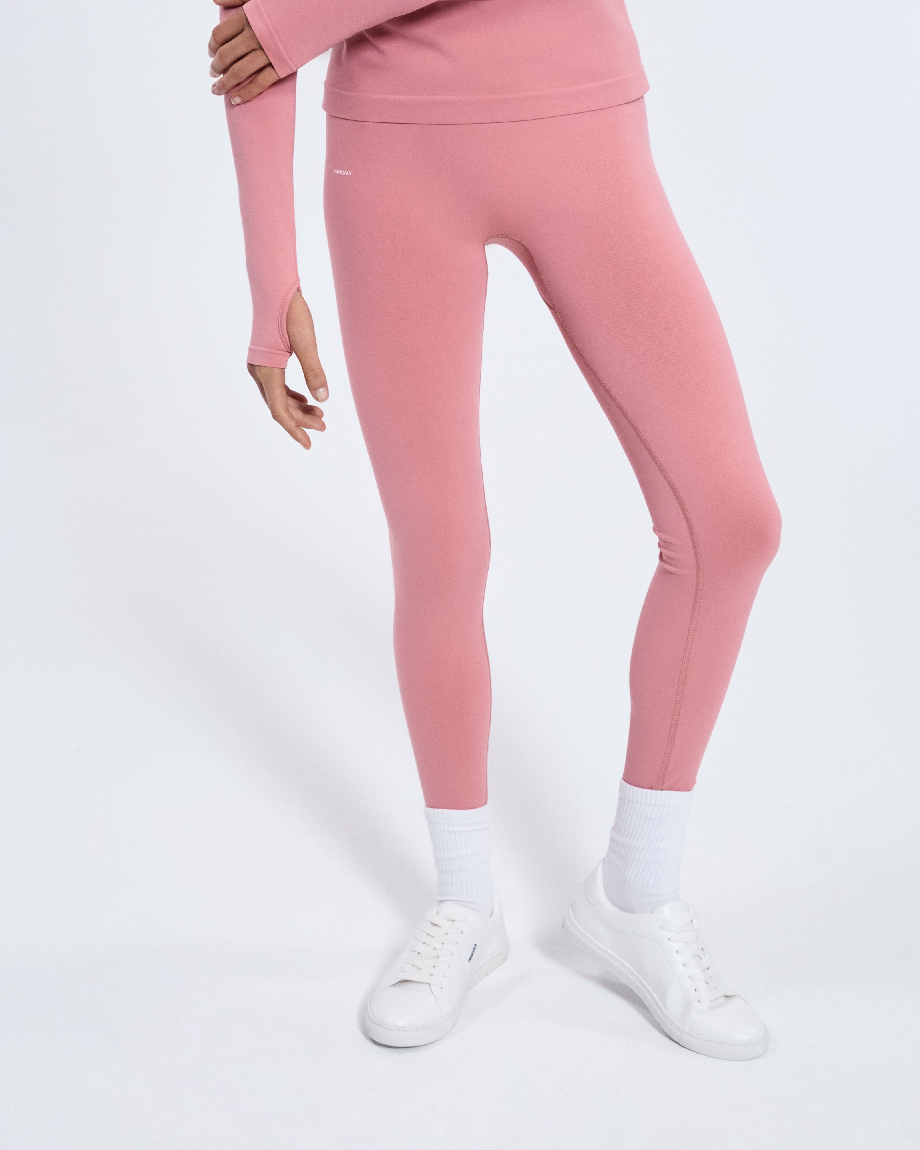 Womens Plant-Stretch Compressive Leggings - Dewy Rose - 3