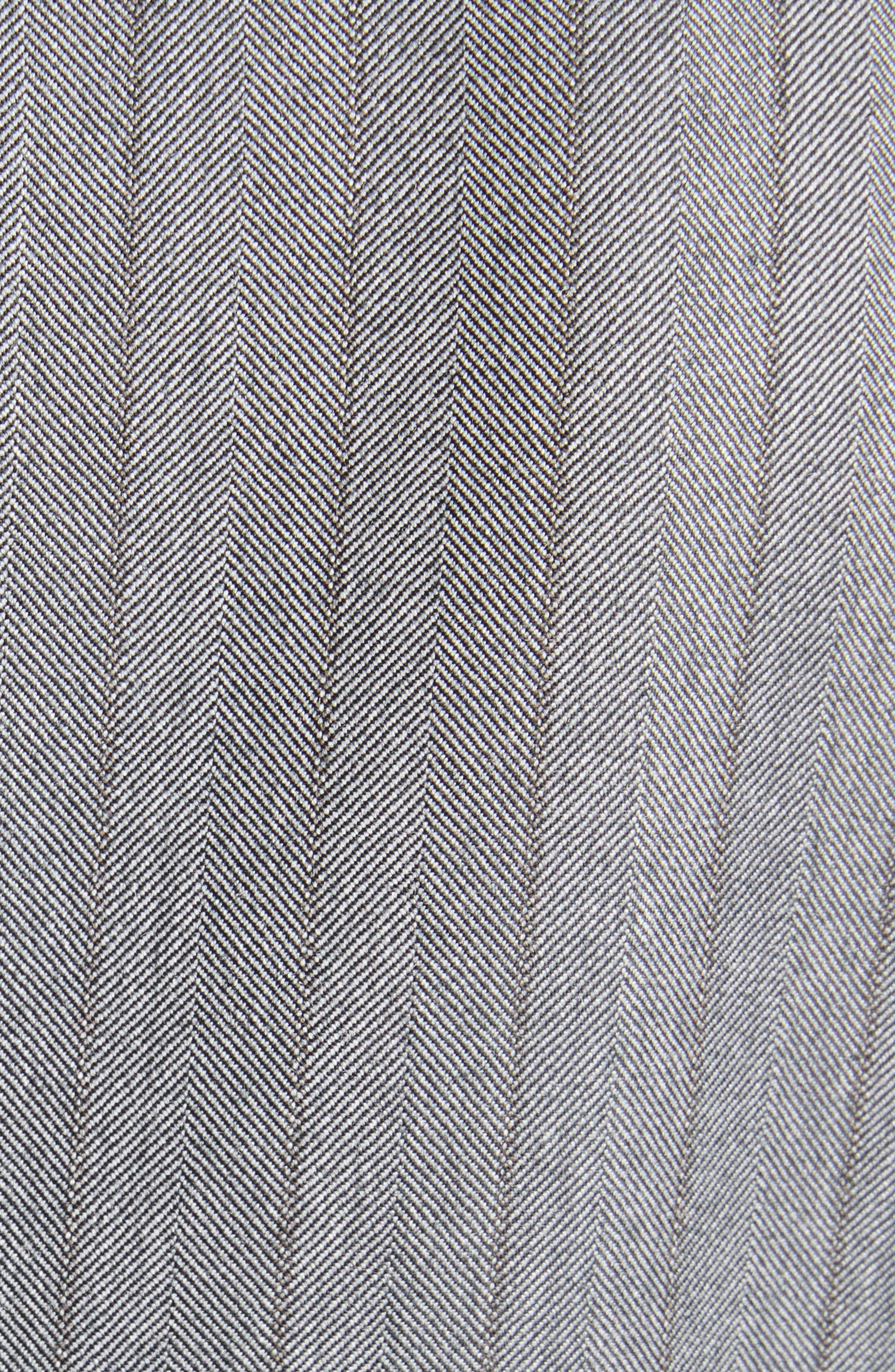 McQueen T-Bar Herringbone Wool Blazer in Grey at Nordstrom - 5