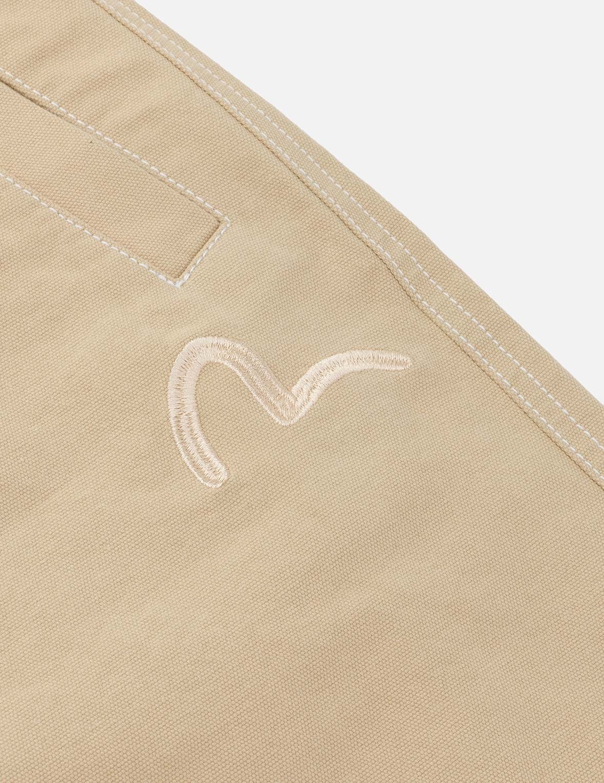 Allover Seagull Print Pocket Oversized Shorts - 6