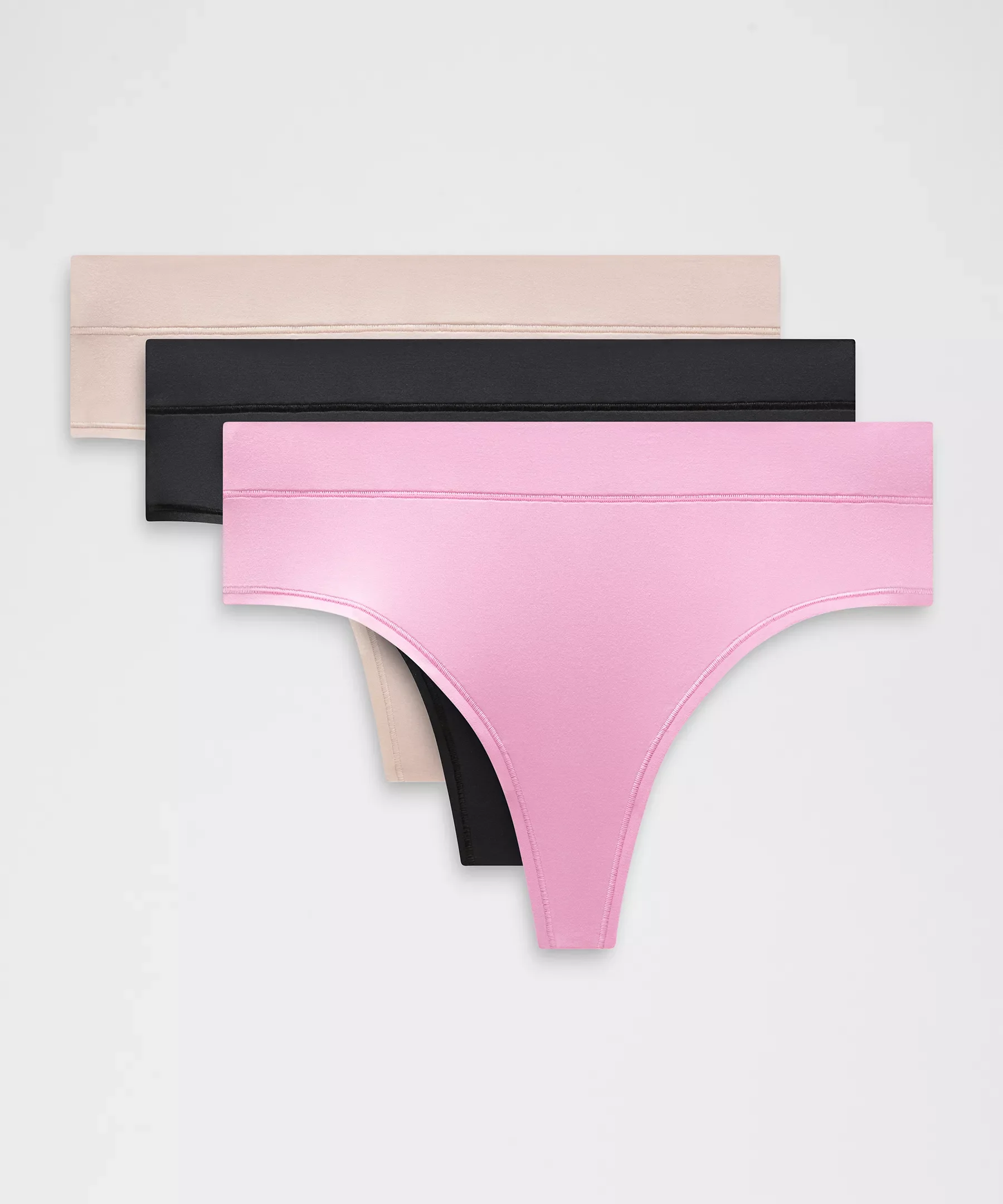 UnderEase High-Rise Thong Underwear *3 Pack - 1