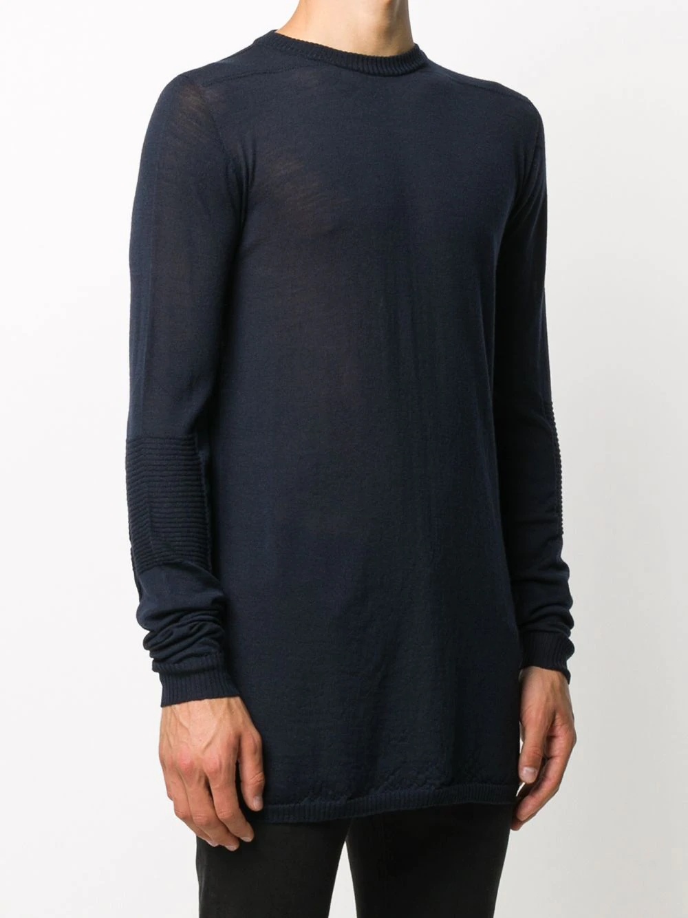 long-line knitted jumper - 3