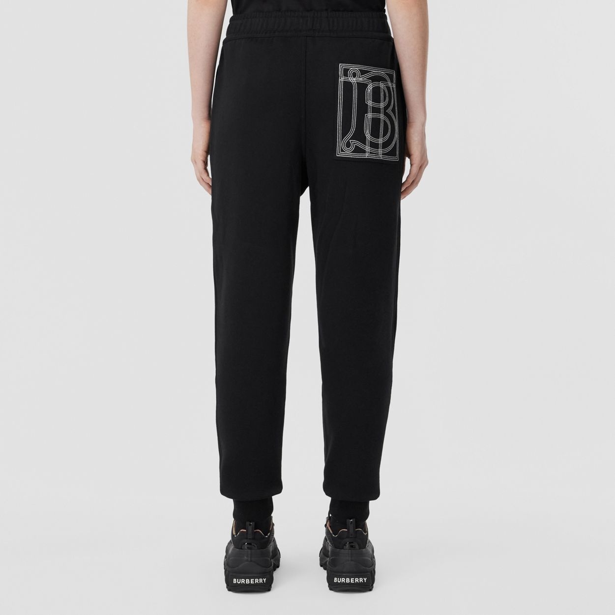 Monogram Motif Cotton Jogging Pants - 3