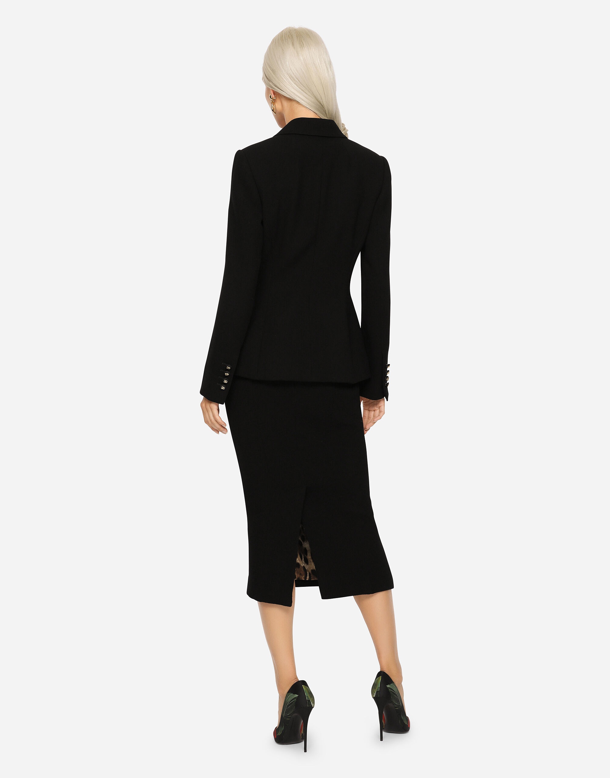 Virgin wool pencil skirt - 3