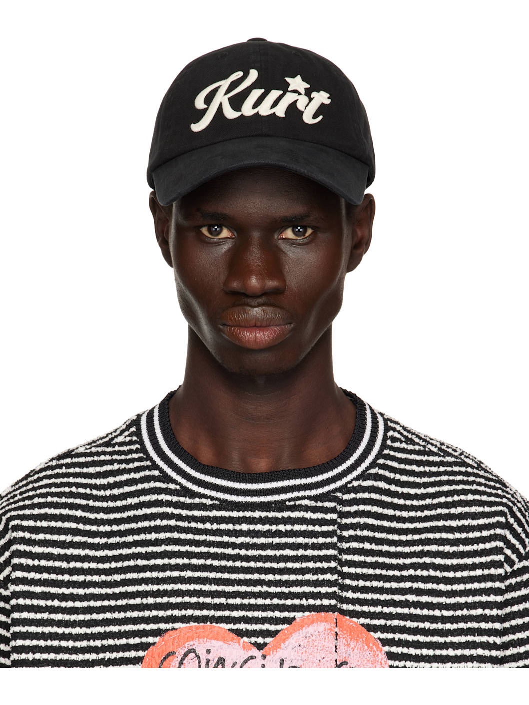 Black Unisex 'Kurt' Star Cap - 1
