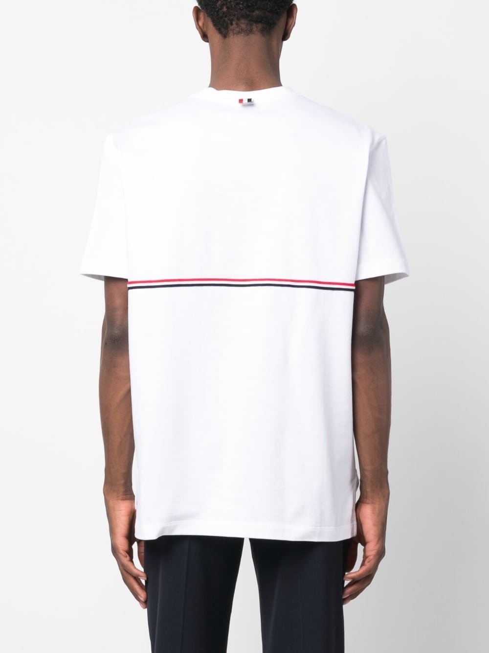 RWB-stripe crew-neck T-shirt - 4