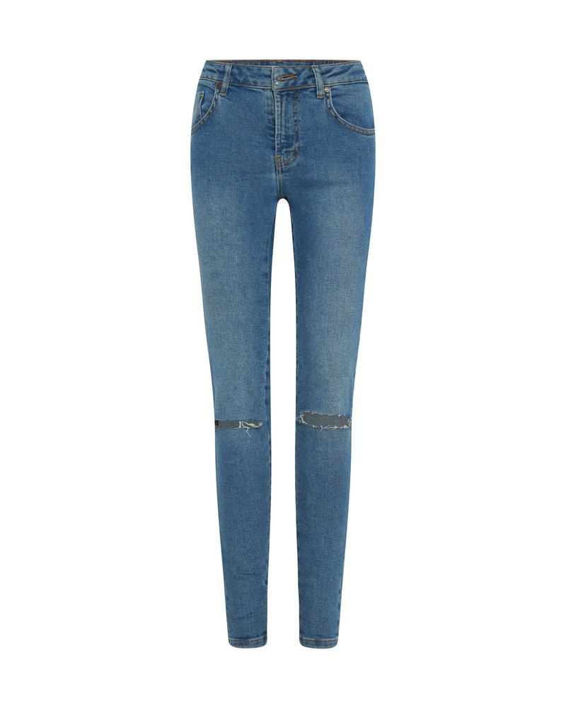 Freebirds Ii High Waist Stretch Skinny Denim Jeans - Pacifica 6