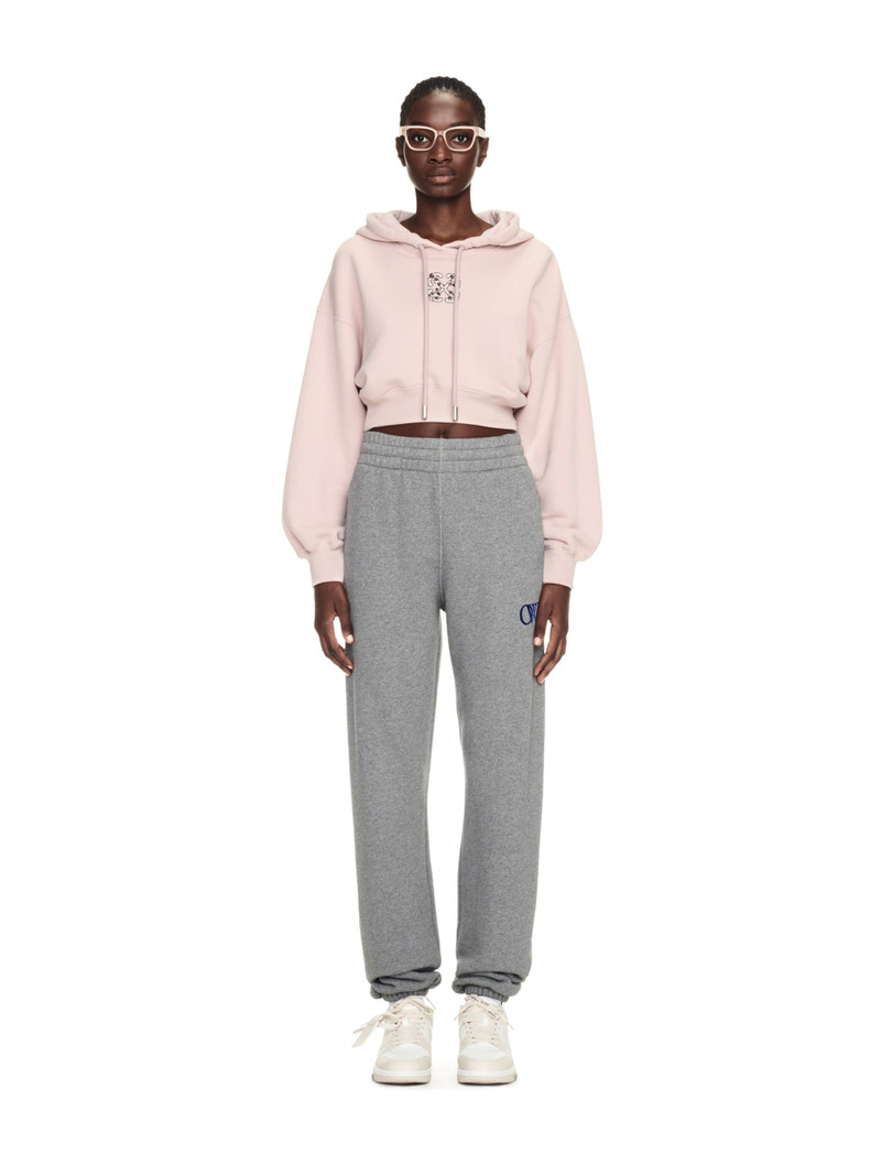 Off-White Bling Leaves S Arrow Crop Hoodie outlook