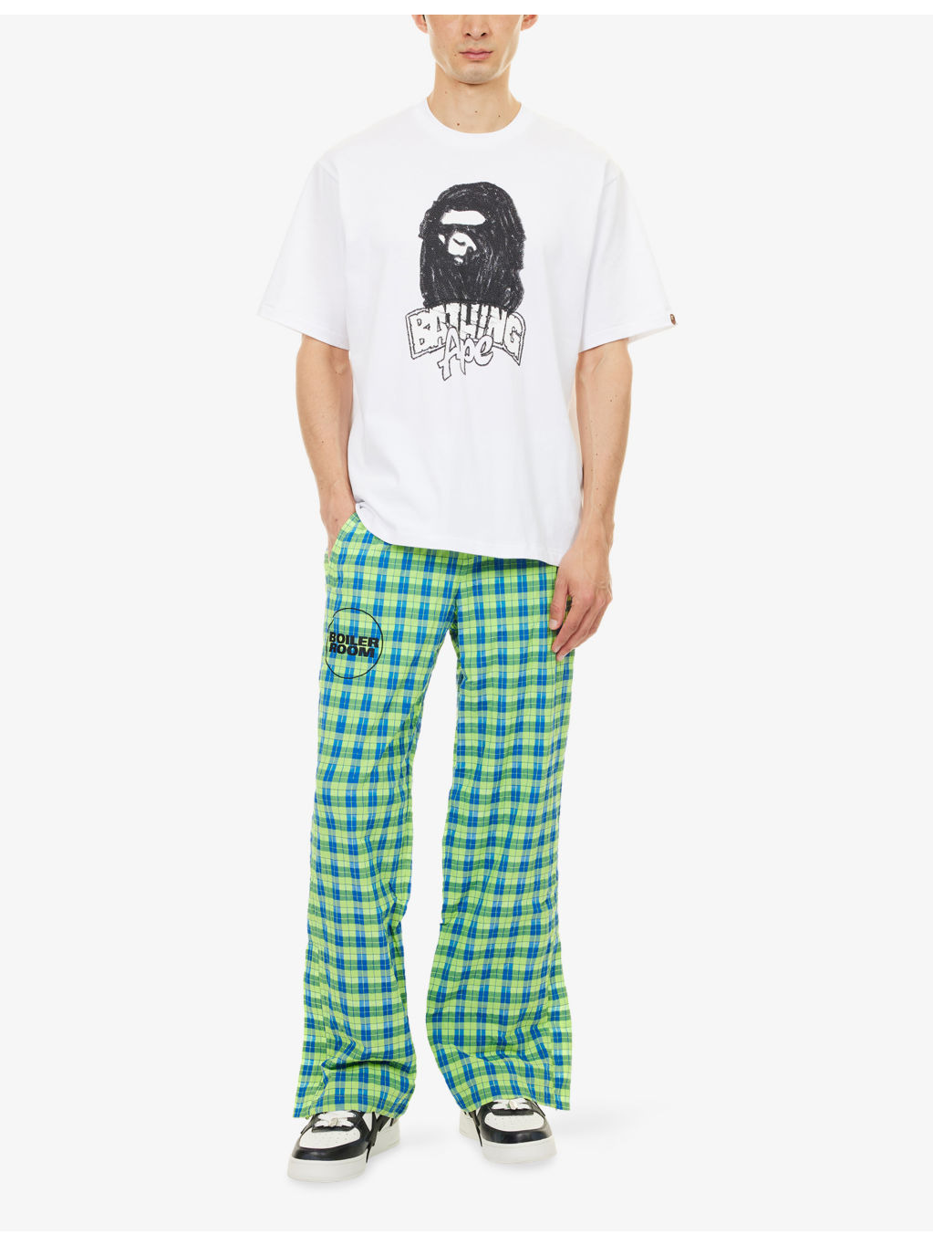 Bape Hand Drawn Ape Graphic-Print Cotton T-Shirt - 2