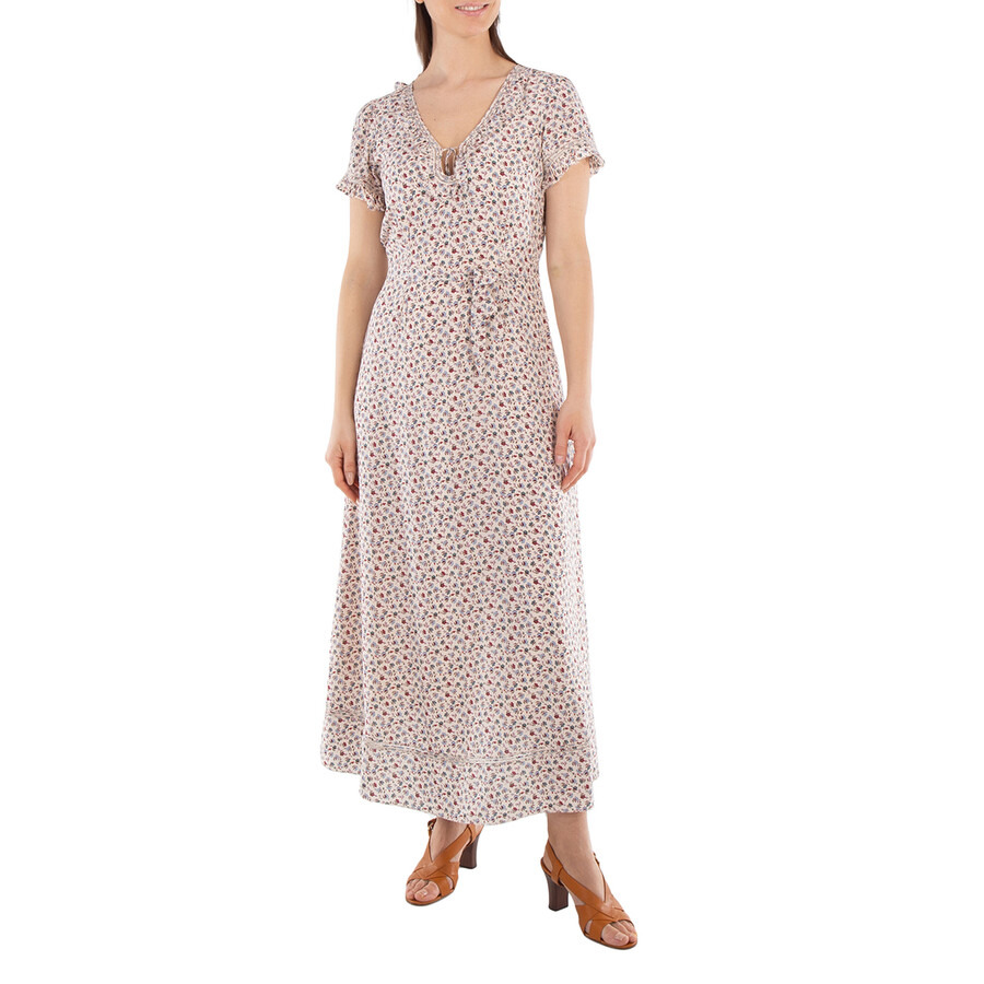 Polo Ralph Lauren - Polo Ralph Lauren Ruffle-Trim Floral Dress - 1