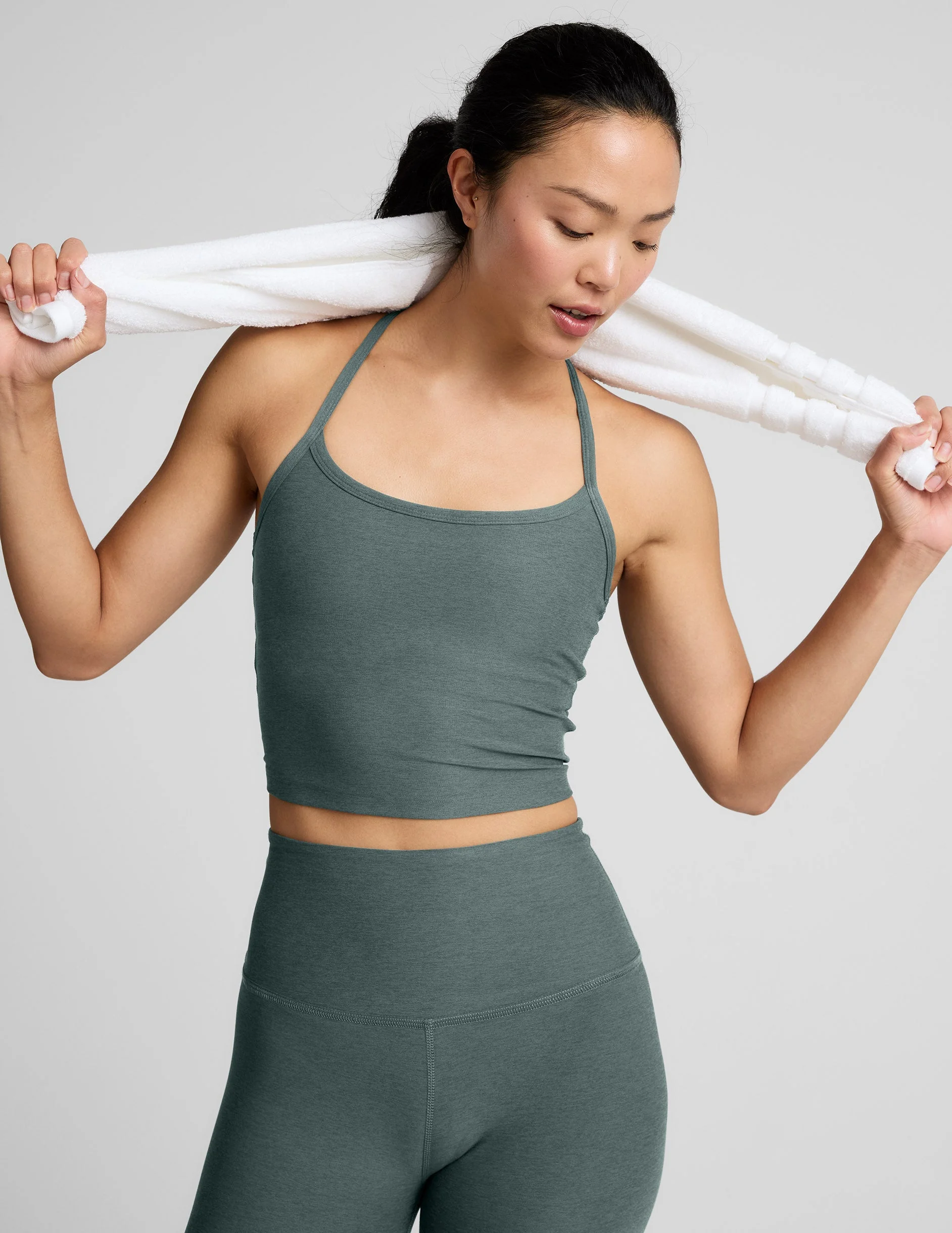 Spacedye™ Slim Racerback Cropped Tank - 1