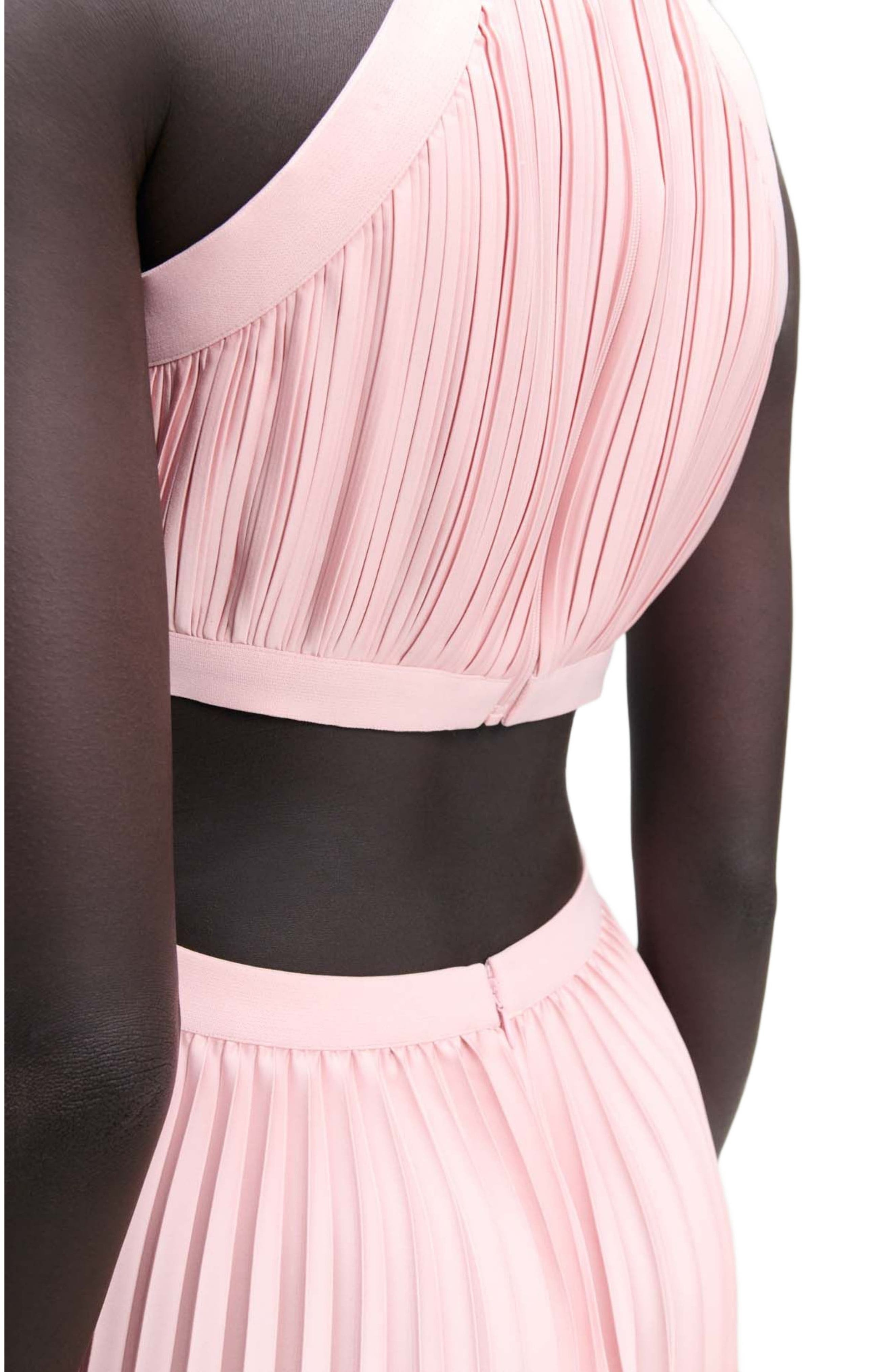 maje Pleated maxi dress in Pink at Nordstrom - 8