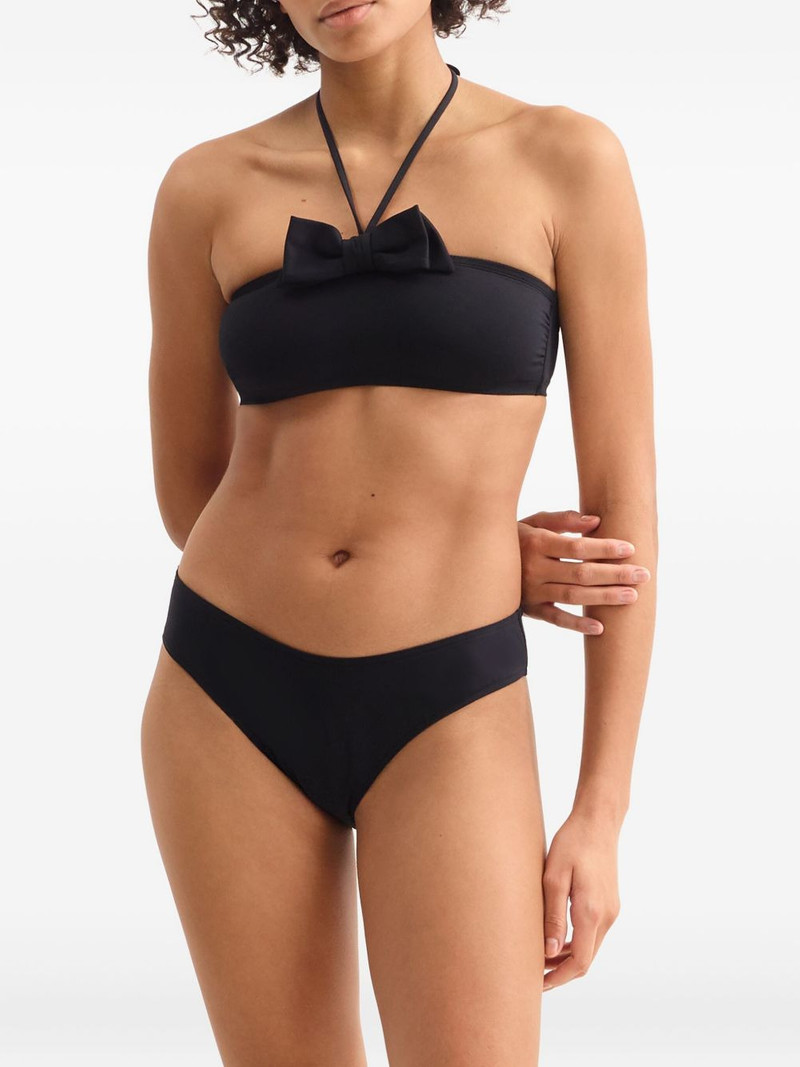 Organza bow-detail high-cut briefs 3