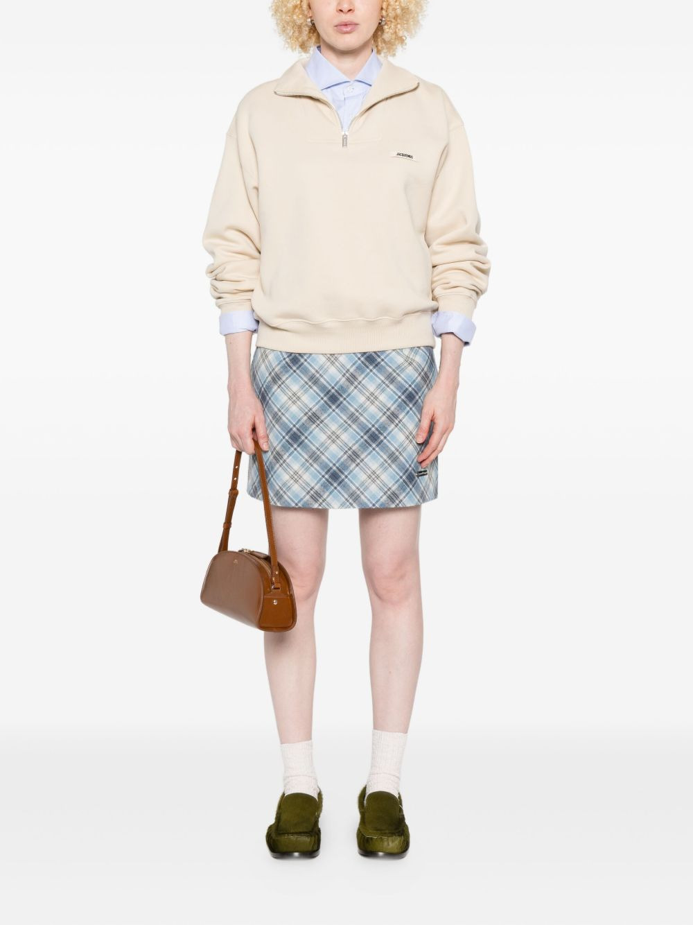 Heritage plaid bias-cut mini skirt - 2