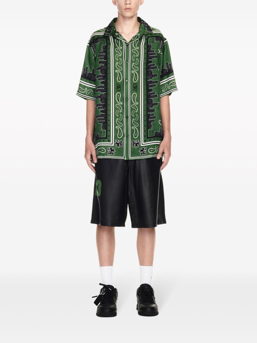 Bowlling Bandana-print short-sleeve shirt - 2