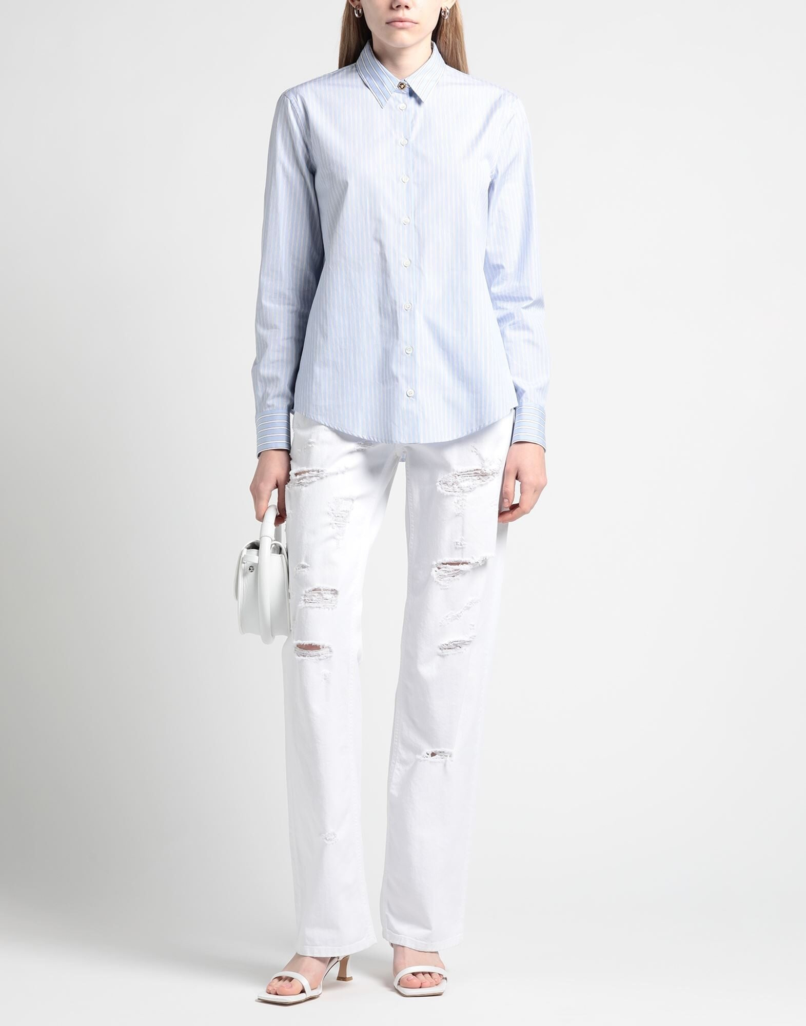 White Women's Denim Pants - 2