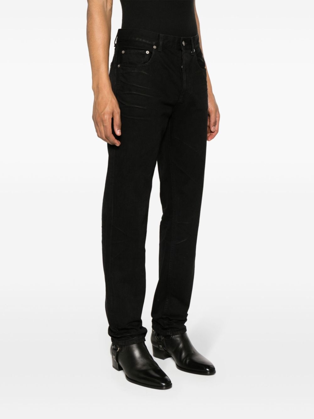 low-rise straight-leg jeans - 3